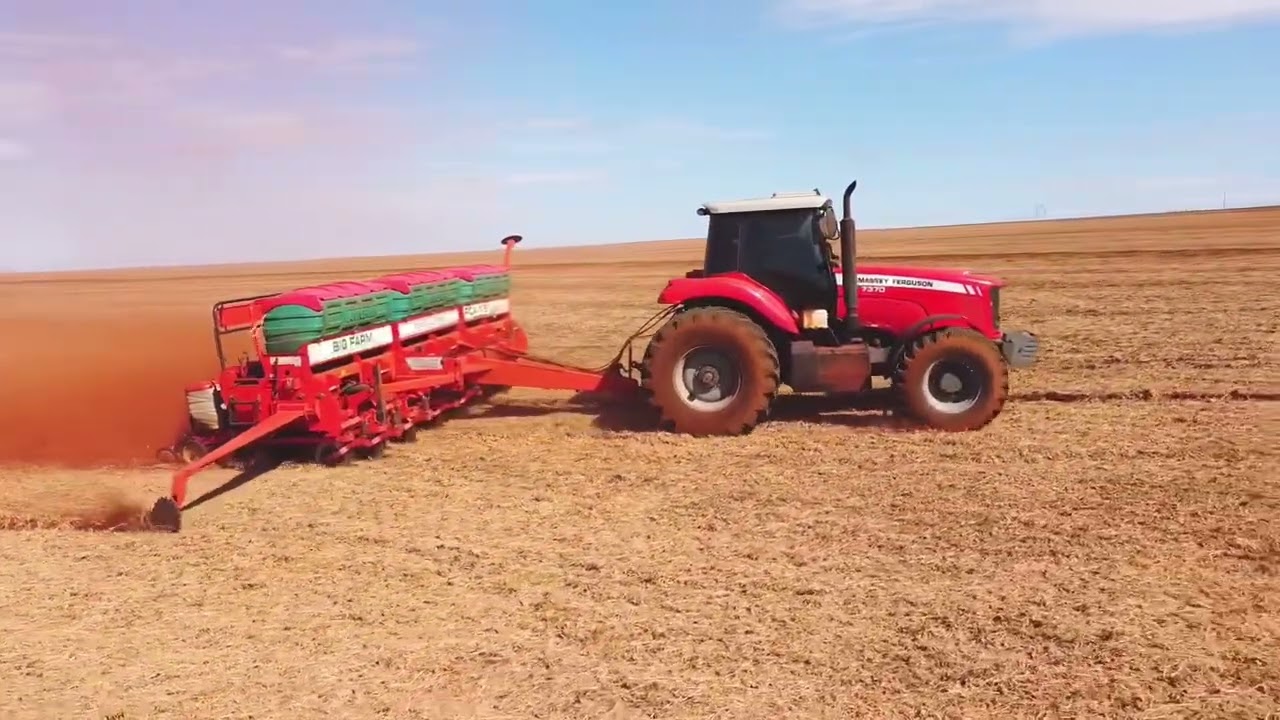 MASSEY FERGUSON 7415 e 7370 Plantio Milho 2022