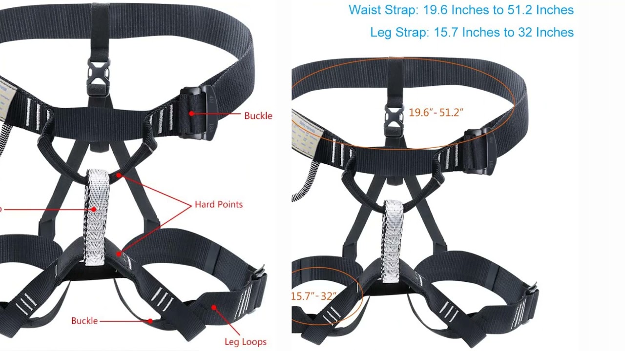 Climbing Harness Professional Mountaineering Rock Climbing Harness, Rappelling Safety Harness
