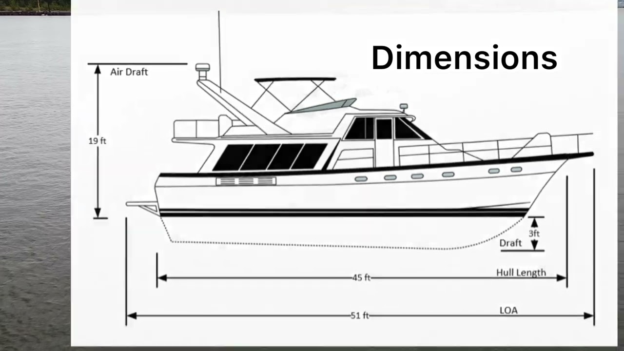 Bayliner 4588 drone shots and specs