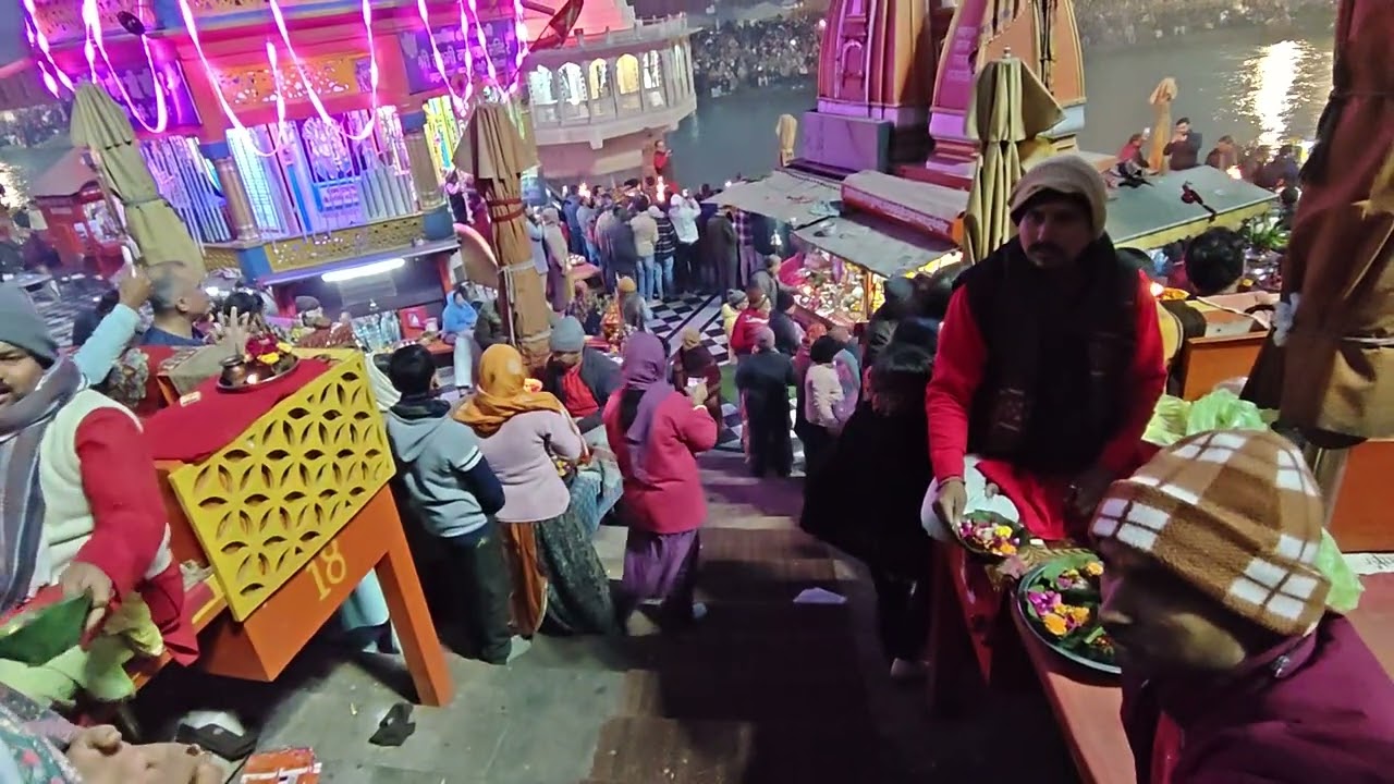 Sandya kalin Aarti Ganga Ji Hari ki Pedi Haridwar 