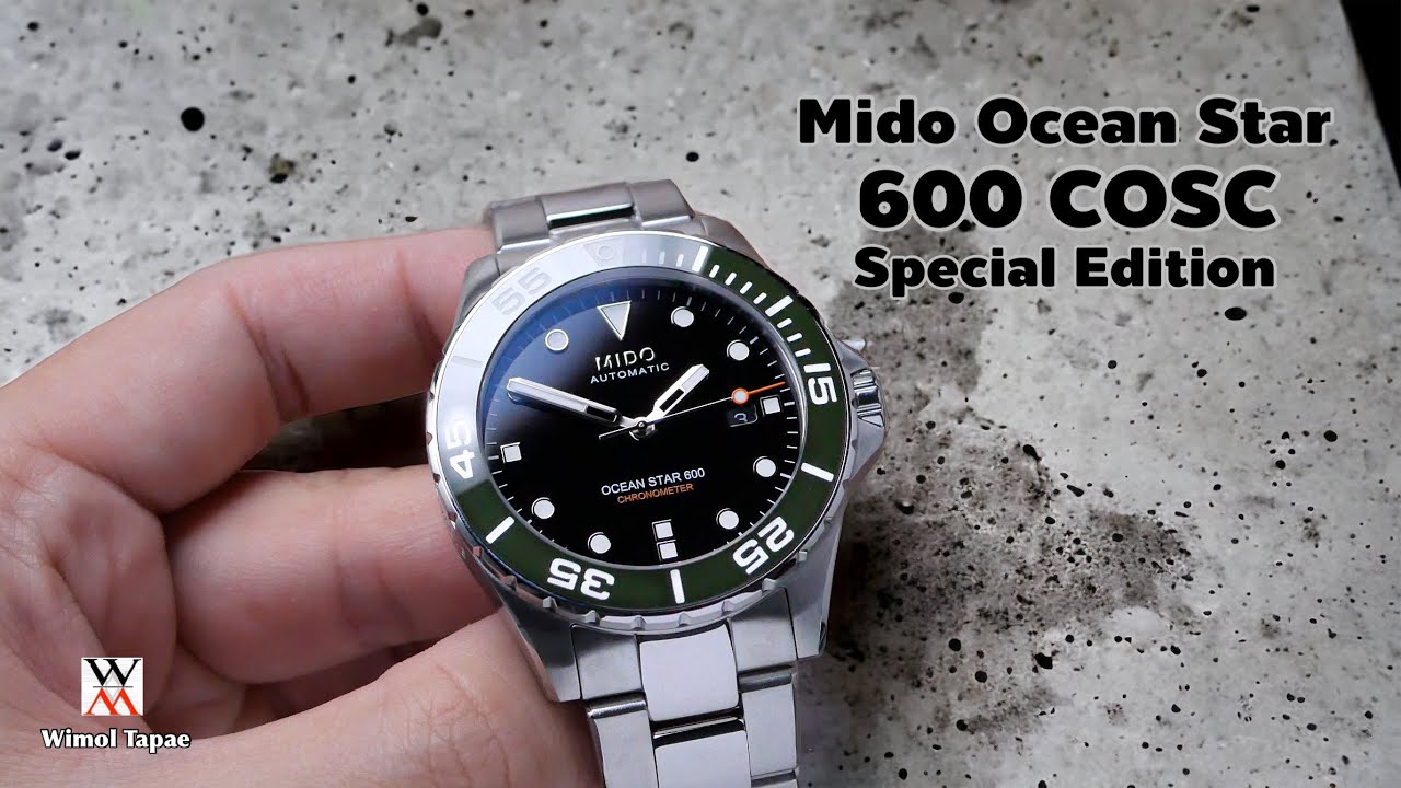 นาฬิกาดำน้ำตัวท๊อปที่น่าใส่สุดๆ Mido Ocean Star 600 Chronometer Special Edition - Wimol Tapae