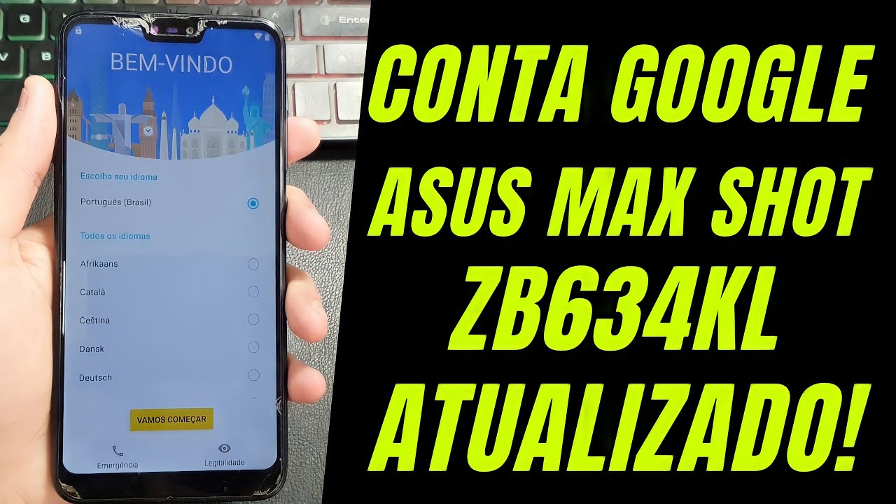 REMOVER CONTA GOOGLE ASUS ZENFONE MAX SHOT ZB634KL 2022 ATUALIZADO ANDROID 9 SEM PC SEM BAIXAR APPS
