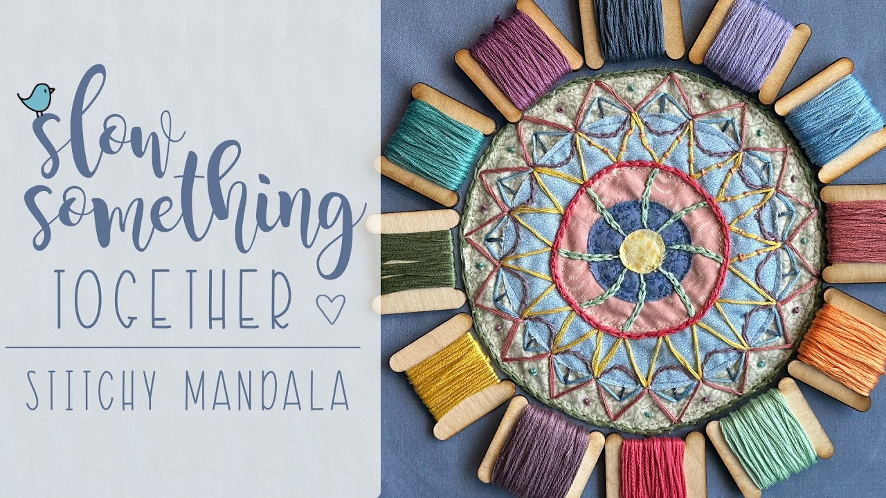 Slow Stitching Mandala – Calm Crafting Companionship with Peaceful Piano