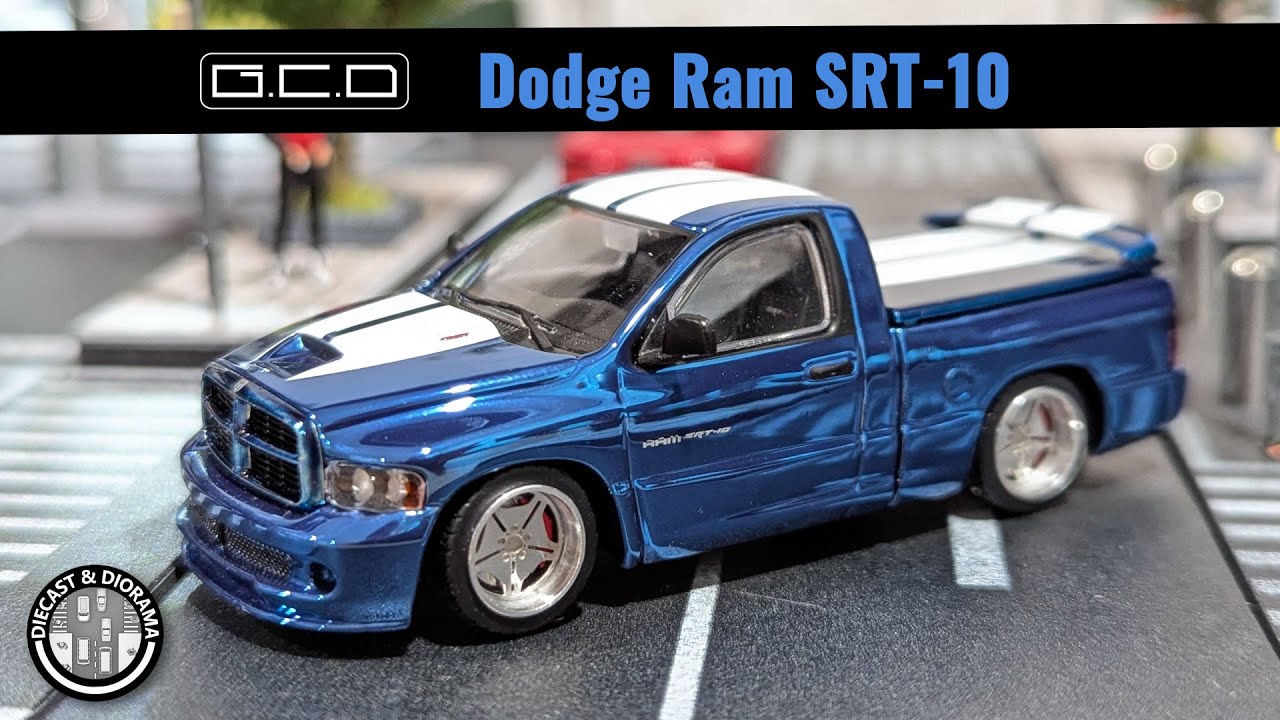 The Viper Truck! GCD Shoom Ram SRT-10 1:64 Diecast Review feat. Spectraflame Chrome #hotwheels #cars