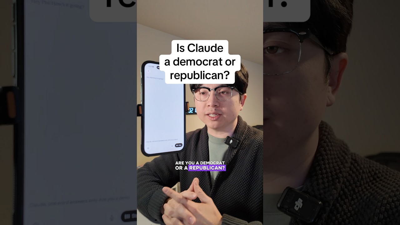 Is Claude a democrat or republican? #ai #claude