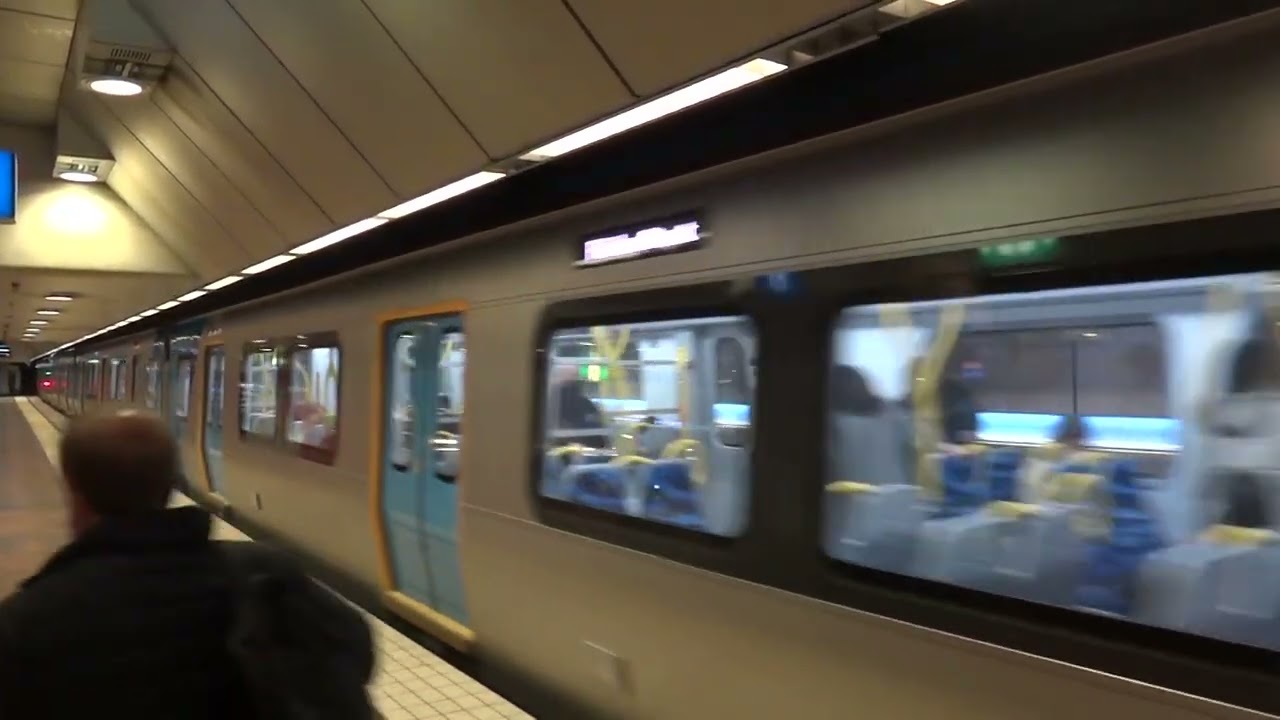 High Capacity Metro Trains, Melbourne (HCMT) - Departing Melbourne Central Station (City Loop)