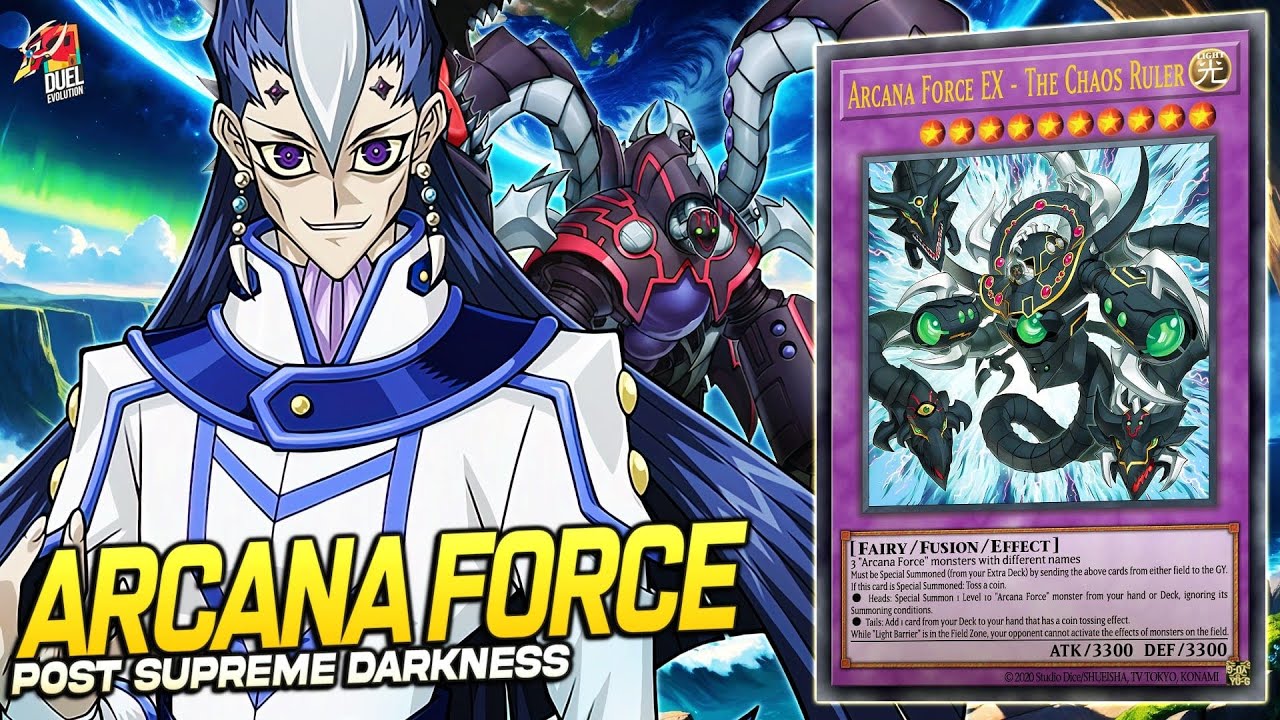 Deck Arcana Force Post Supreme Darkness| Edopro| Replays 🎮 + Decklist ✔️