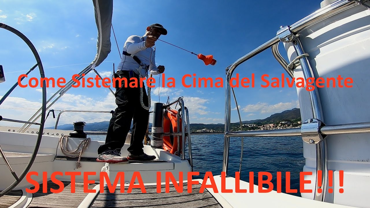 Sistema infallibile per sistemare la cima del salvagente