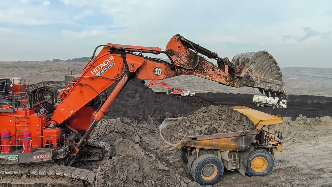 Double bench loading method HITACHI EX2600