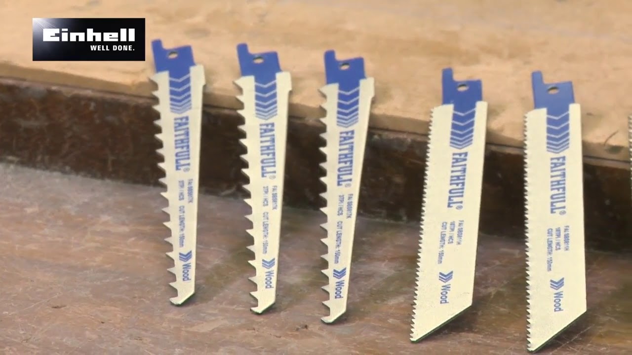 Faithfull FAISBSSET15M 15 Piece Sabre Reciprocating Saw Blade Set S&TD XMS24SABRE