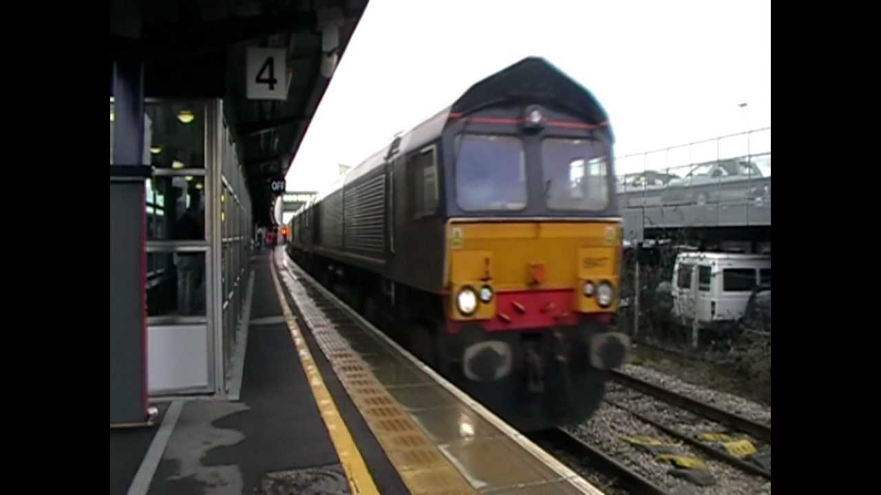 DRS 66417 + 66423 Haul The Bridgewater Nukes Out Of Bristol Parkway, Working 6M67