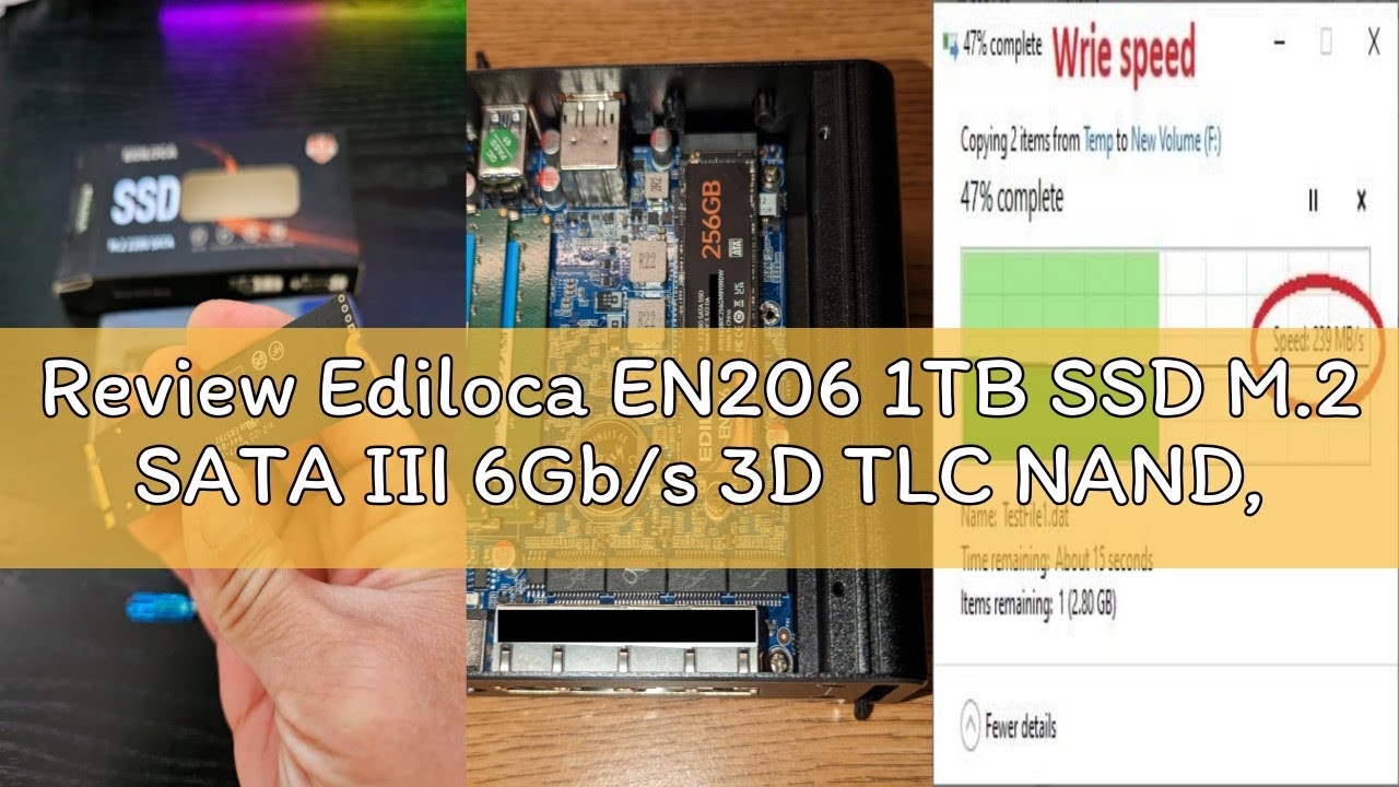 Review Ediloca EN206 1TB SSD M.2 SATA III 6Gb/s 3D TLC NAND, M.2 2280 SSD Internal Solid State Drive