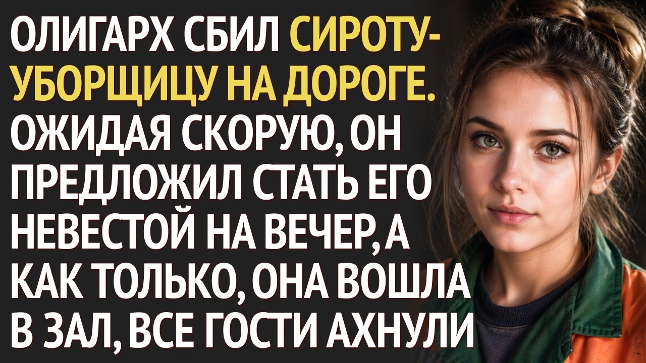 ОЛИГАРХ сбил СИРОТУ-УБОРЩИЦУ на дороге. Ожидая СКОРУЮ, он предложил стать его НЕВЕСТОЙ на вечер...