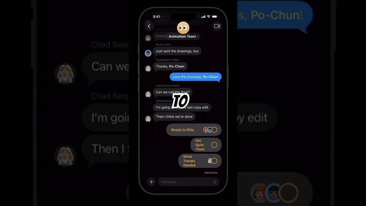 How to add a poll or vote in group chat on an iPhone