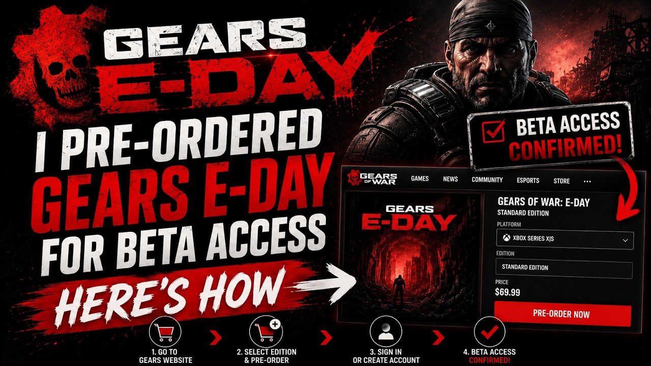 I Pre-Ordered GEARS E-DAY for Beta Access