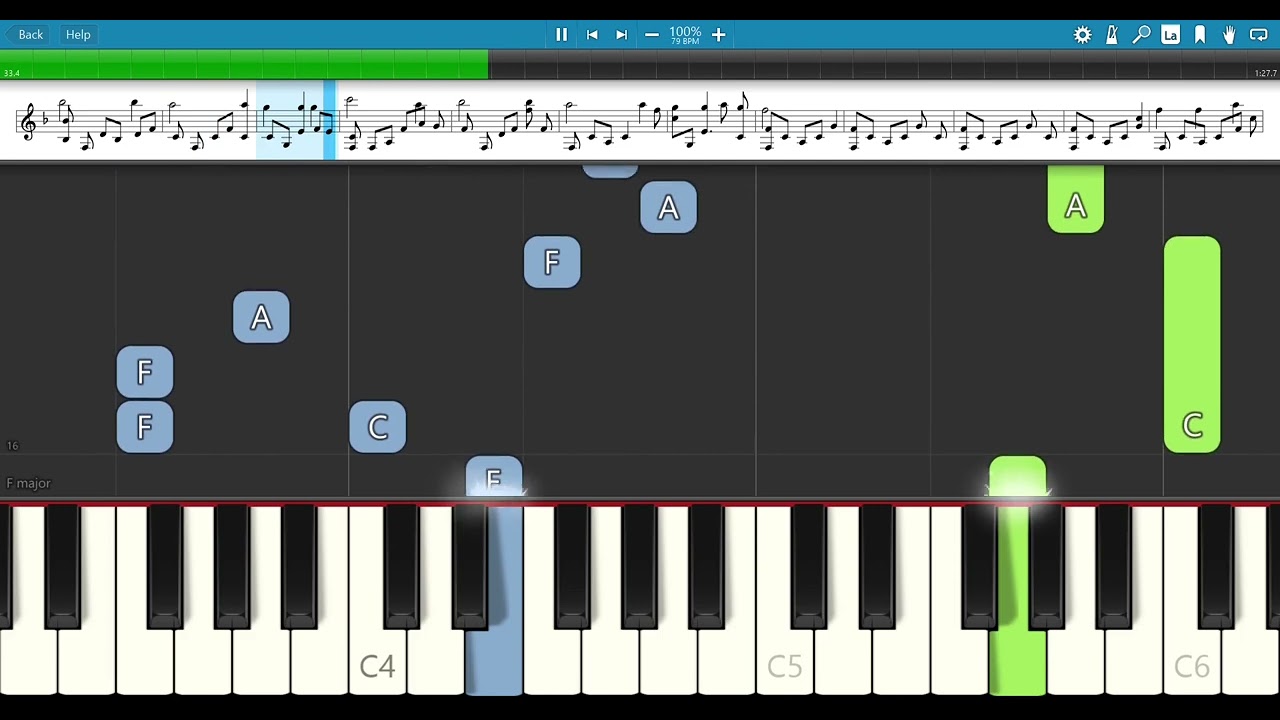 Ave Maria de Lourdes - Piano Arrangement (Synthesia + Sheet)