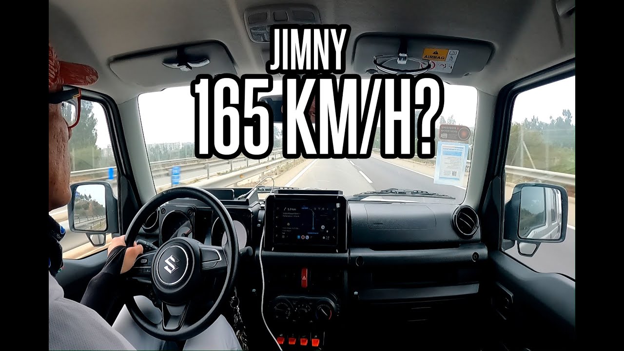 llega el JIMNY de 5 PUERTAS a 165 KMH pruebe de VELOCIDAD MAXIMA en CARRETERA con el SILVER PLATE