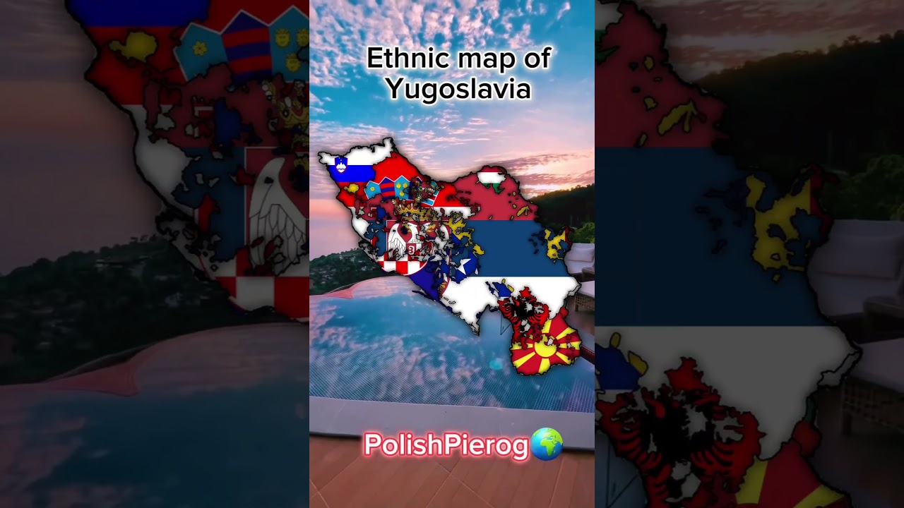 Ethnic map of Yugoslavia #geography #history #europe