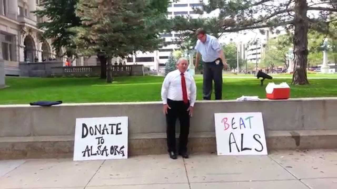 Don Kleine takes the Ice Bucket Challenge for the fight against ALS