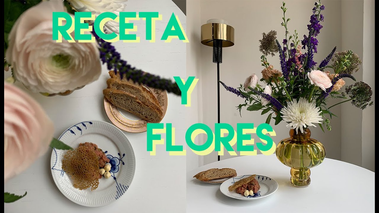 RECETA Y FLORES – STEAK TARTAR CON CRUJIENTE DE MOSTAZA Y MANTEQUILLA DE ANCHOAS