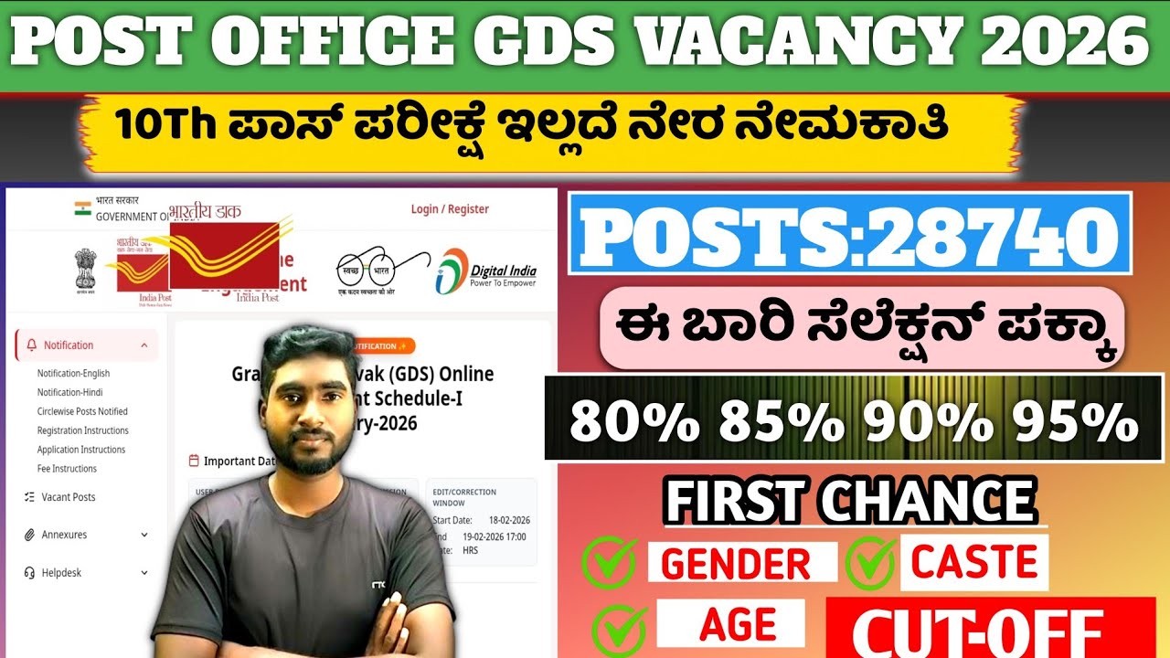 POST OFFICE GDS 28740 POSTS💥||FIRST PRIORITY📢||COMPLETE A TO Z SELECTION PROCESS🖐️||80%+ SELECTION💥