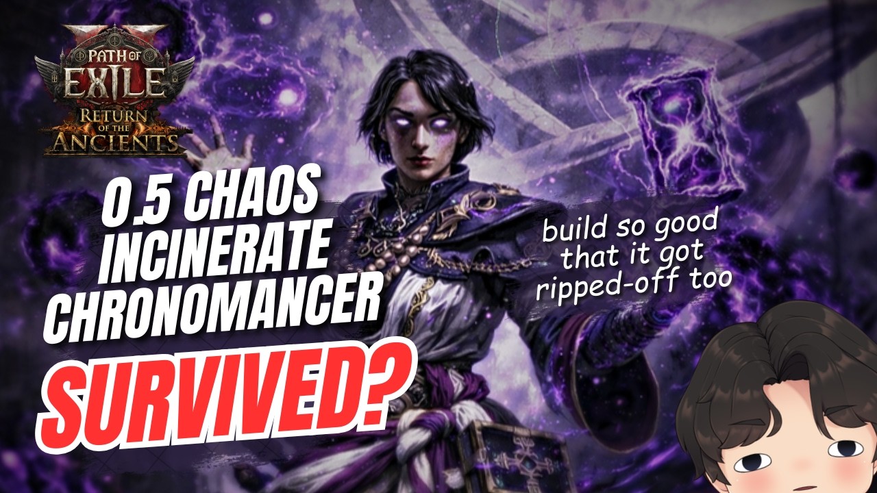 [PoE 2] 0.5 UPDATE FOR TIME FREEZE Chaos Incinerate Chronomancer &ndash; Path of Exile 2 0.5