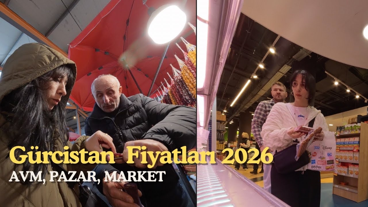 Tiflis’te AVM, Pazar ve Market Turu 🇬🇪 | Gürcistan Fiyatları Vlog