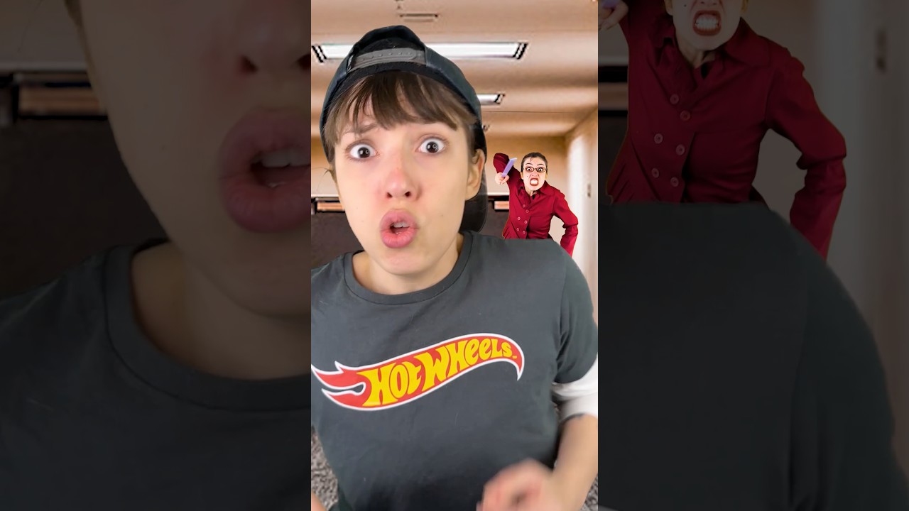 enzo tenta escapar da professora do mal 😳😱 #asmr #funny