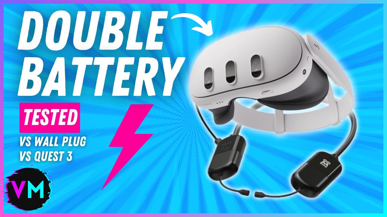 The BEST Quest 3 Battery Booster⚡Testing the AMVR Neck Hanging Power Bank