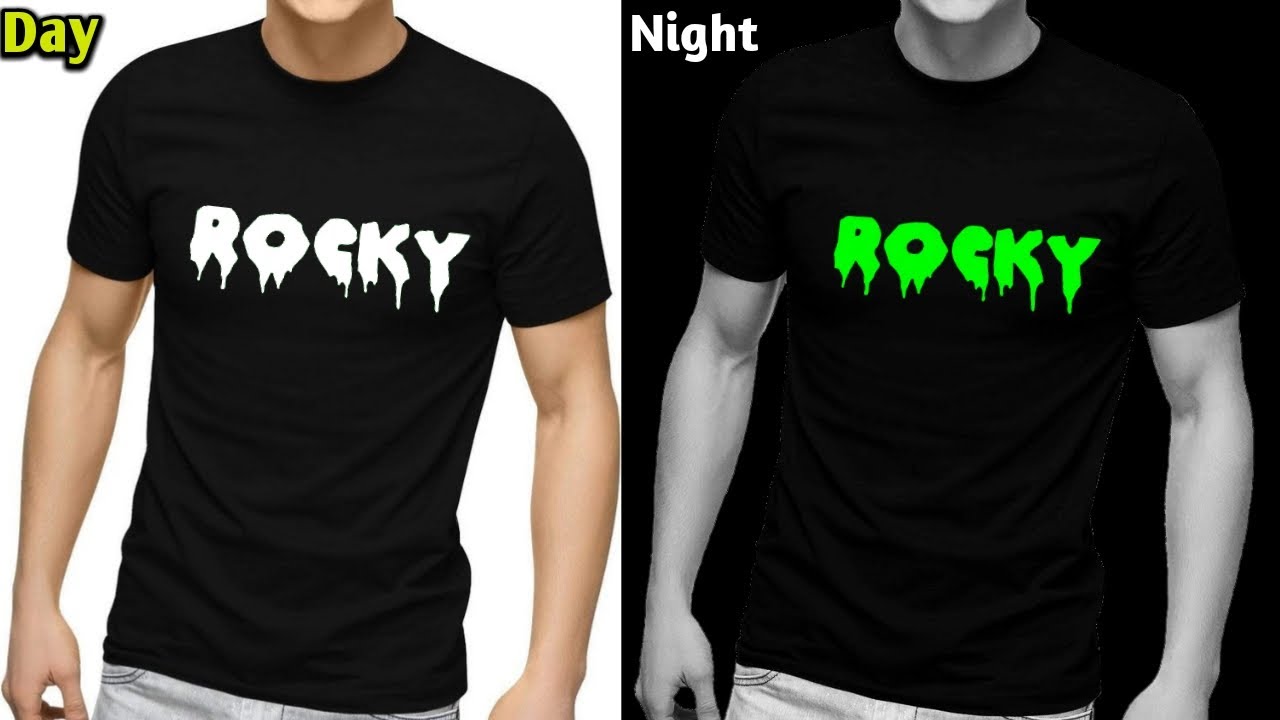 Glow in The Dark T-shirt Painting