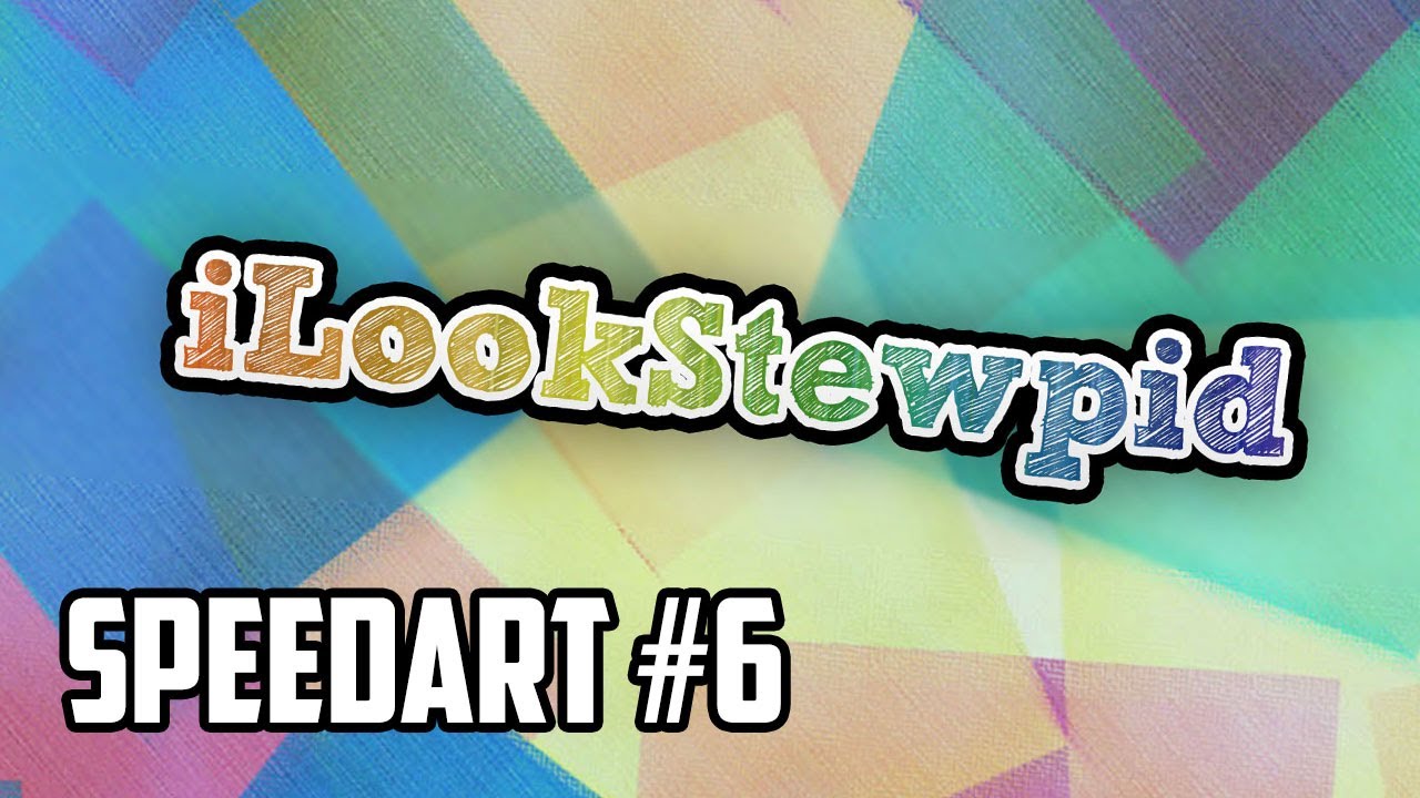 Speedart - iLookStewpid One-Channel Background Design (The Design Prodigy)