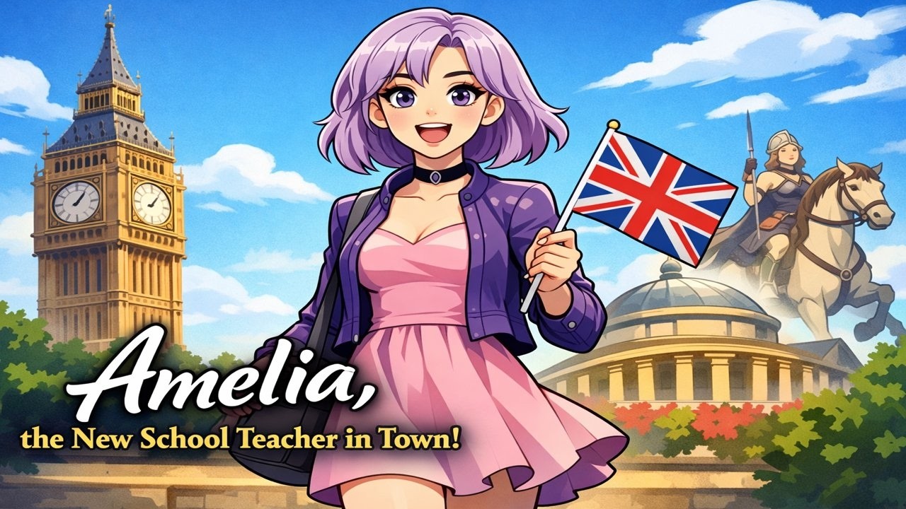 Amelia the New School Teacher in Town | Let’s Teach Kids Facts 🇬🇧📚#Amelia