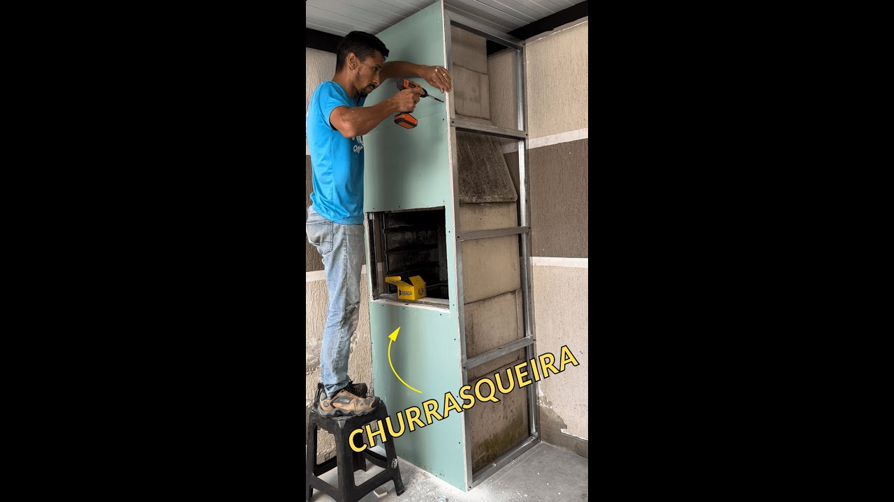 REVESTINDO A CHURRASQUEIRA COM DEYWALL - Parte 01