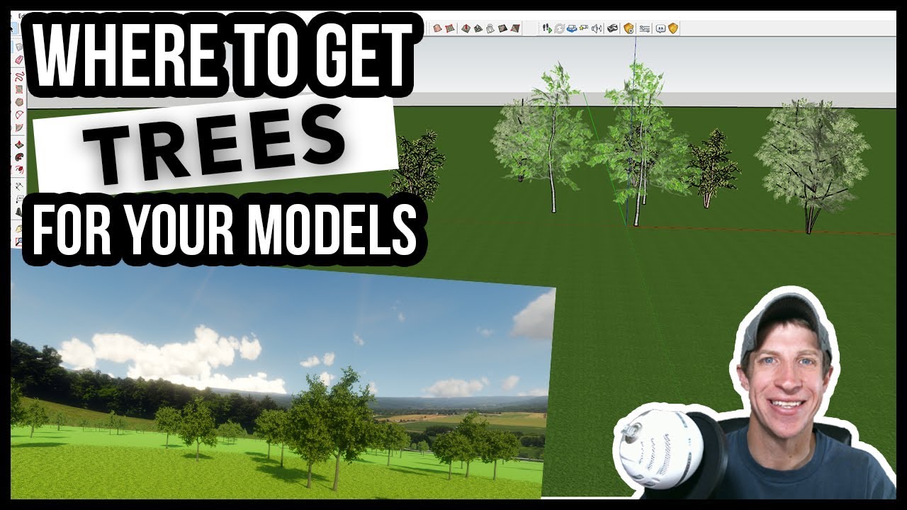 4 МЕСТА, ГДЕ МОЖНО ПОЛУЧИТЬ ДЕРЕВЬЯ для ваших моделей SketchUp