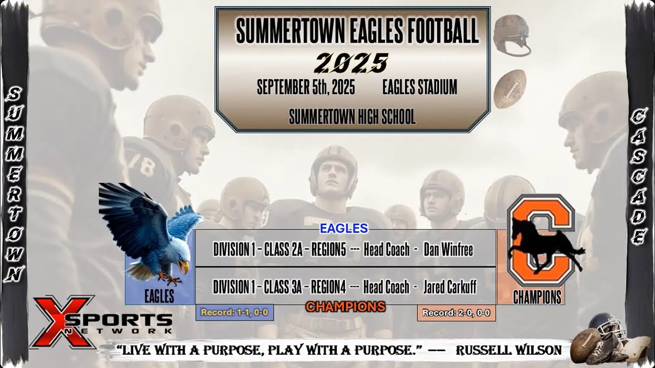 Summertown Football vs Cascade - 9/5/25