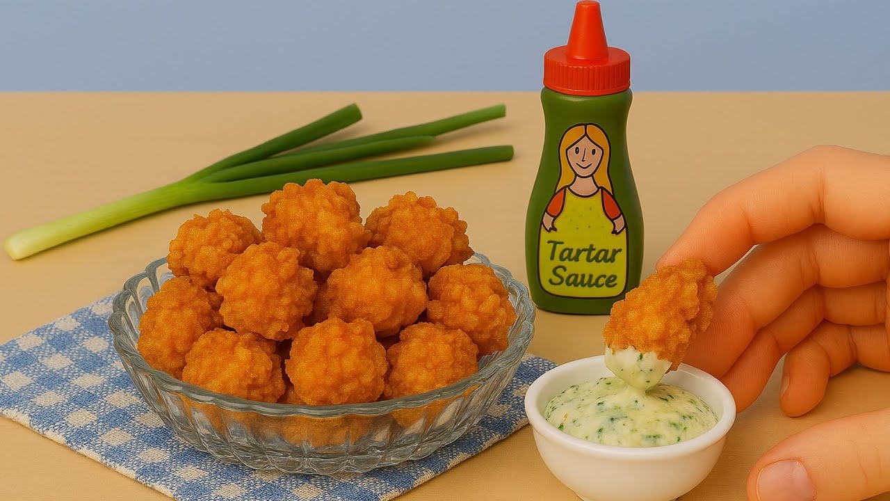 Helicopter Drop Surprise: Crafting ASMR Mini Chicken Popcorn Delights! 🍿🍗