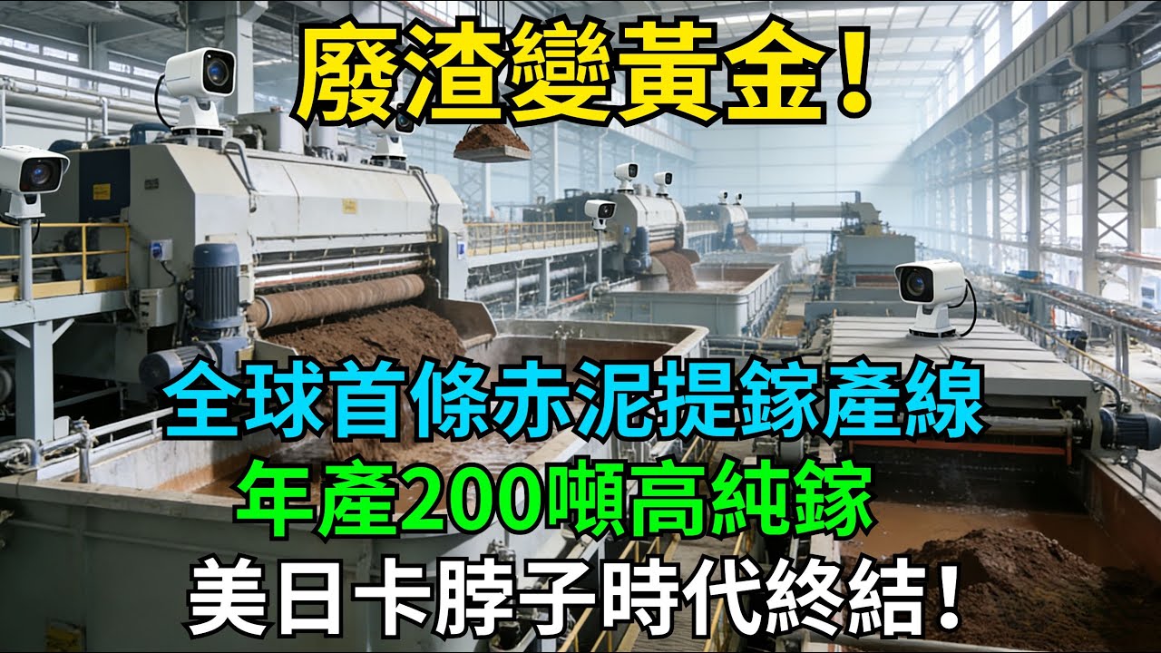廢渣變黃金！中國建成全球首條赤泥提鎵產線，年產200噸高純鎵，美日卡脖子時代終結！#科普#超級工程#中國基建#建造#中國製造#工程#能源