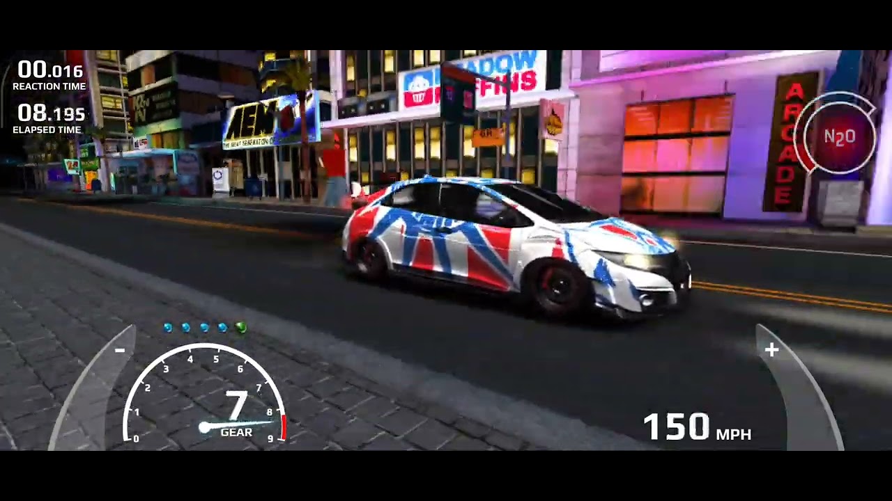 Rush Racing 2: 2018 Civic Type R 981 8.67 no boost tune