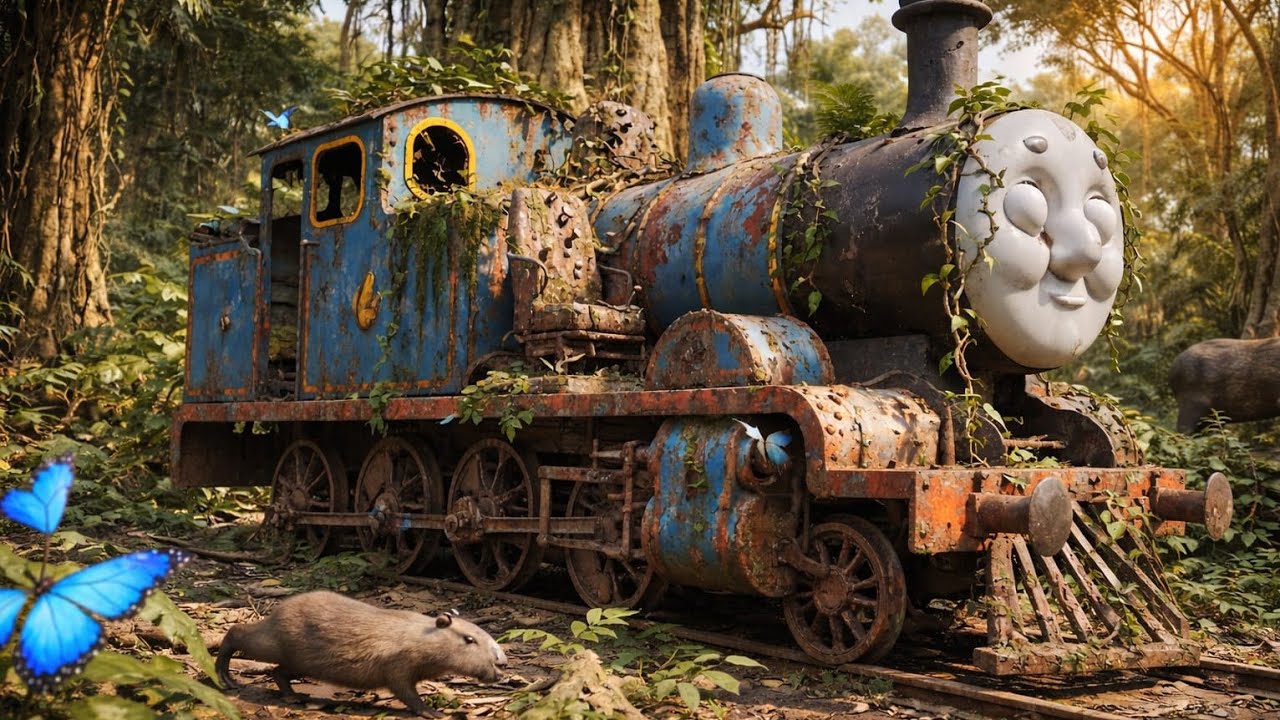 ASMR AMAZING RESTORATION – 100 Year Old Thomas Train Found in Jungle