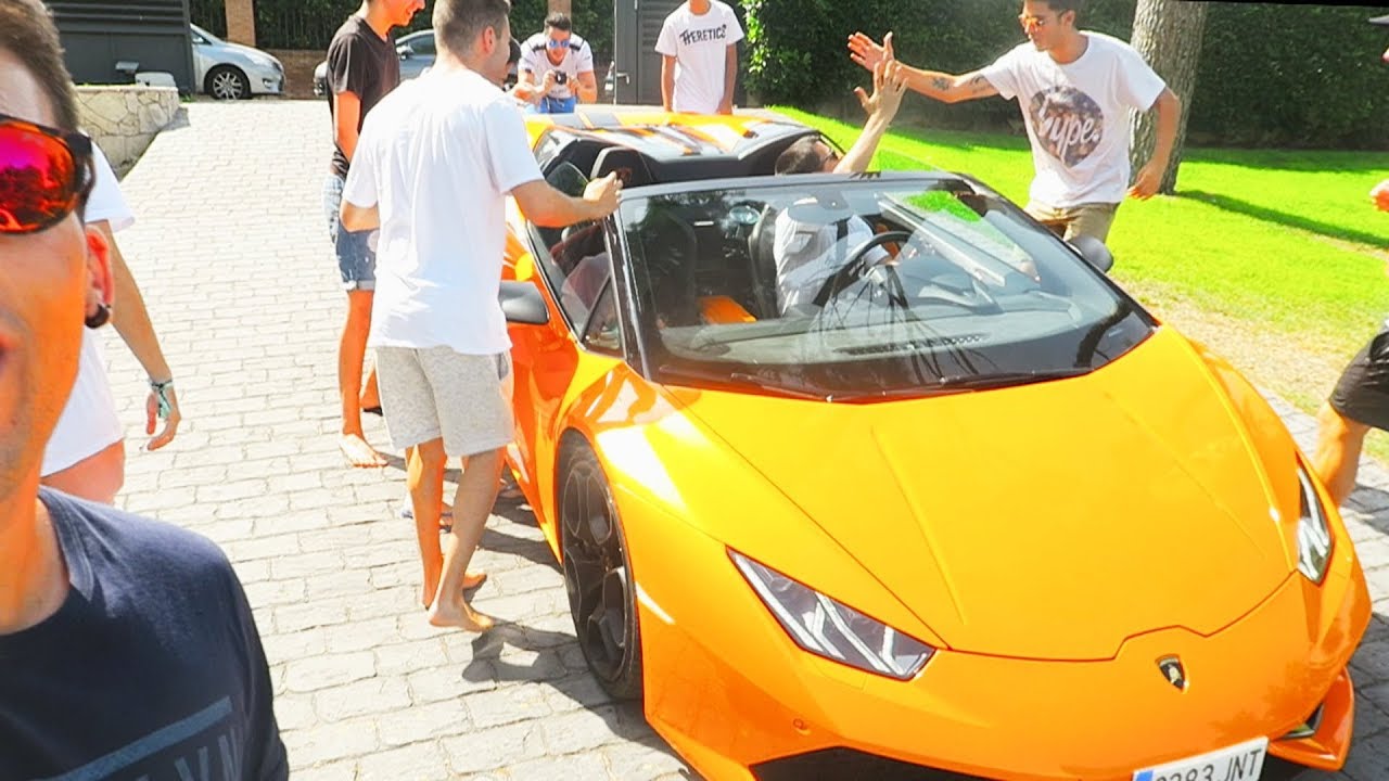 LLEGO a LA MANSIÓN en el NUEVO LAMBORGHINI POR SORPRESA!! - AlphaSniper97