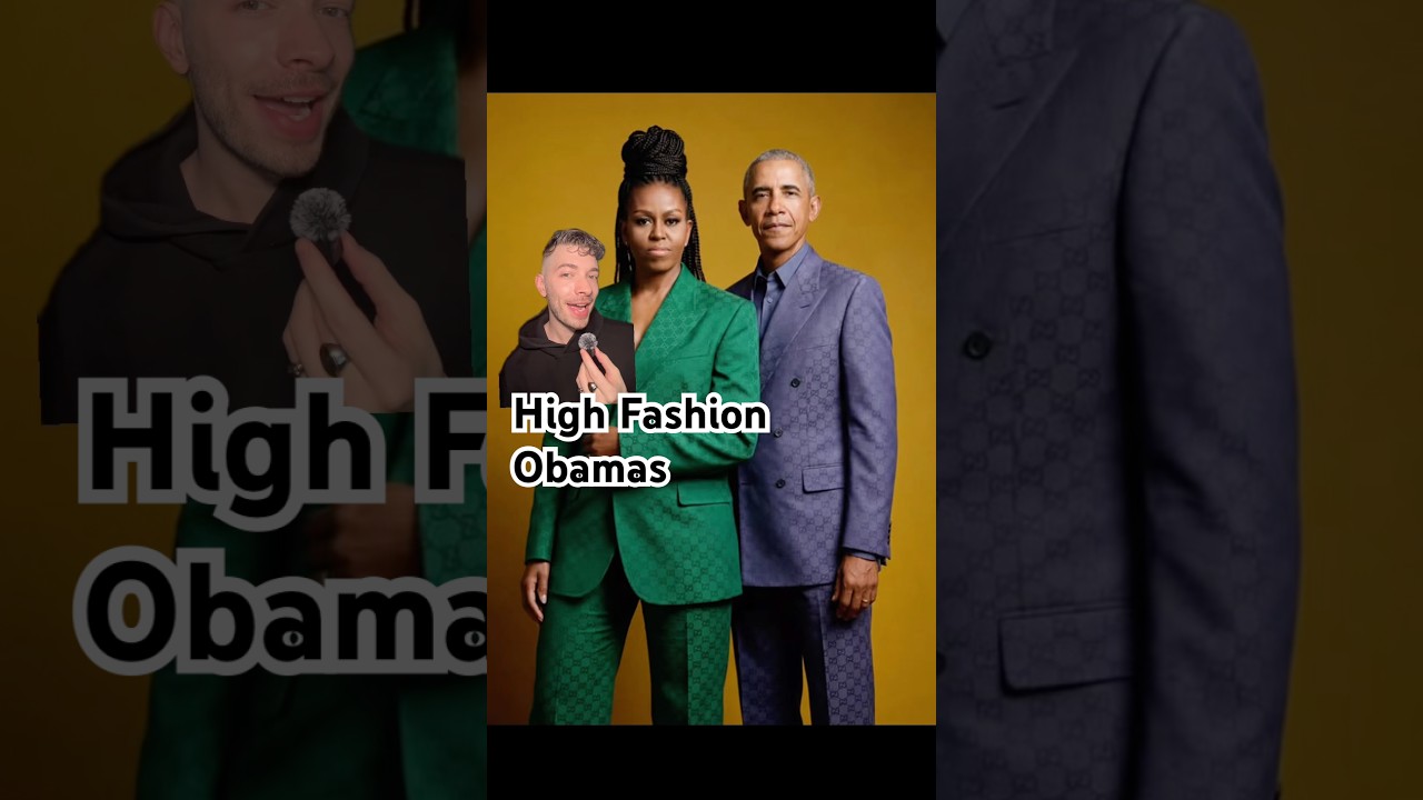 The GOOD Obama AI photos✨🖤 high fashion editorial concept #fashionnews #editorial #obamas