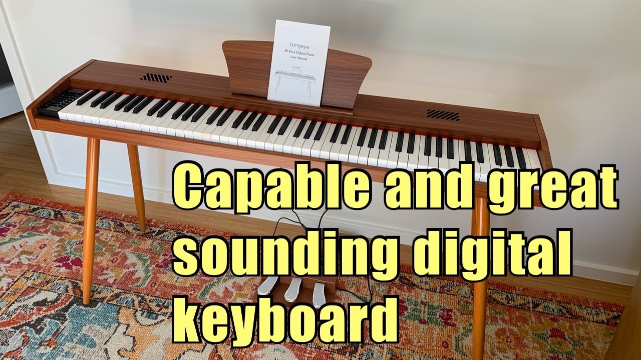 Longeye MOOD 88 key digital keyboard with Bluetooth & BT Midi/Capable & Great Sound digitalkeyboard