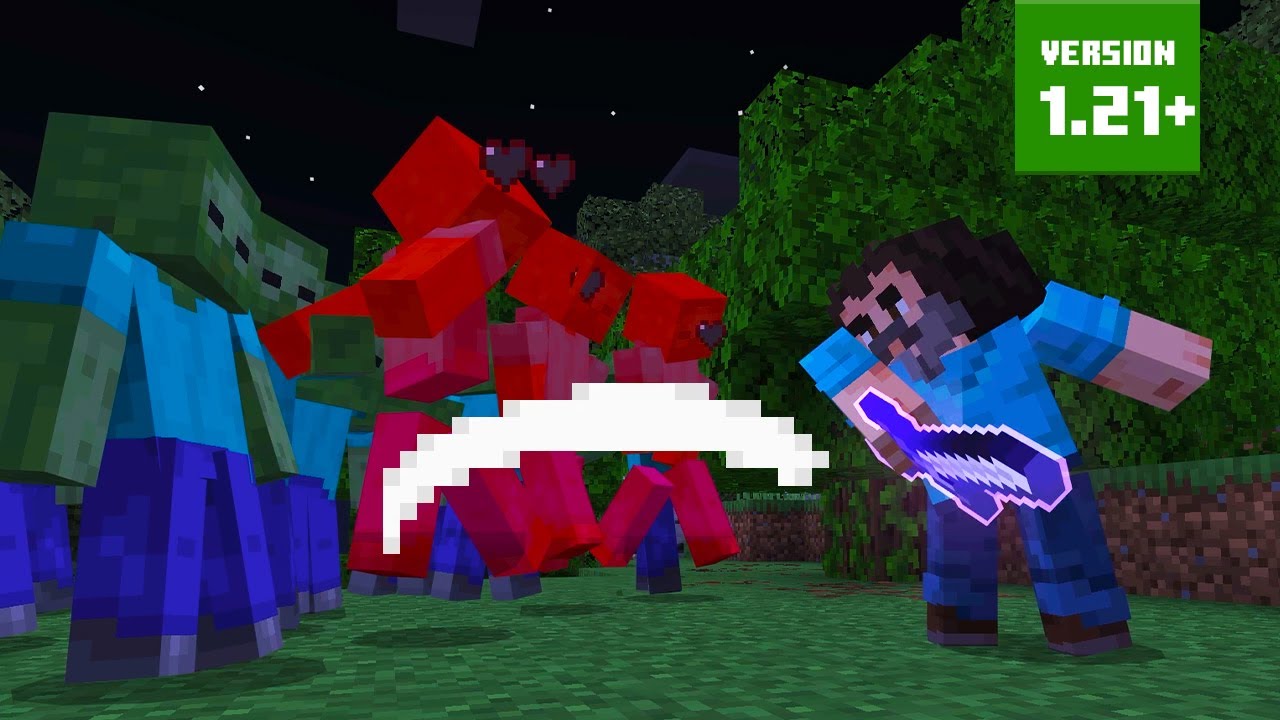 Add-On: Sweep 'N Slash – การโจมตีรูปแบบใหม่! | Minecraft Bedrock Edition 1.21+