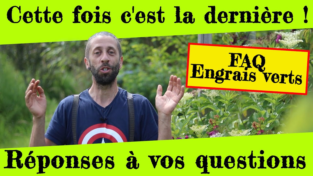 Ma derni&egrave;re vid&eacute;o sur les Engrais Verts ! FAQ, je r&eacute;ponds &agrave; toutes vos questions.