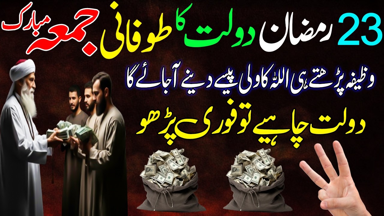 Powerful Islamic Wazifa for Rizq and Wealth on 23rd Ramadan Friday – Read 3 Times Only