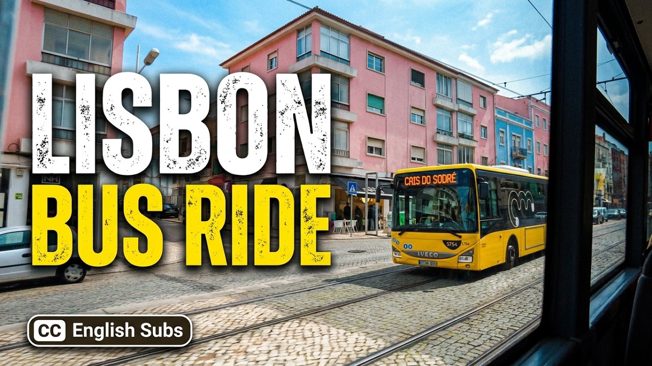 Real Life South Lisbon by Bus | Route 3507 from Cacilhas to Marisol