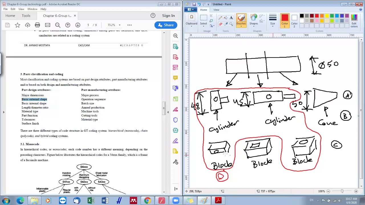 CAD/CAM-Chapter 6: Lecture 2 - Group Technology 2 (Arabic narration)