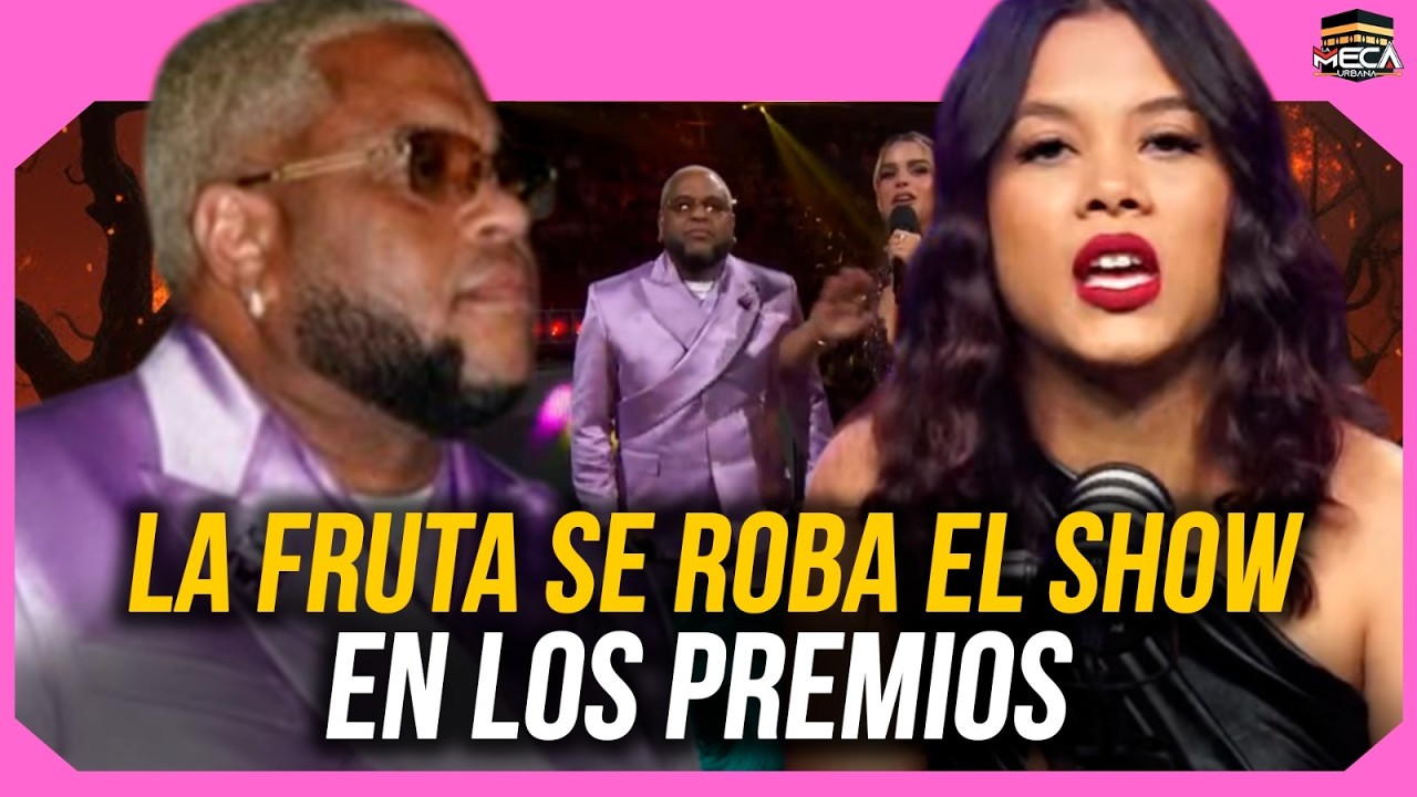 LA FRUTA EL MEJOR PRESENTADOR EN PREMIOS LO NUESTRO !