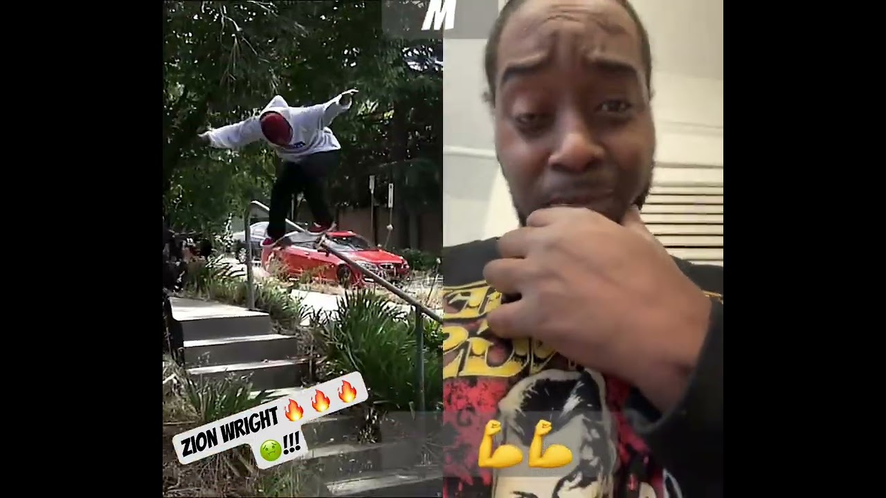 Zion wright is one of the best pro skateboarders in the 🌎 here’s why check em out he is going crazy