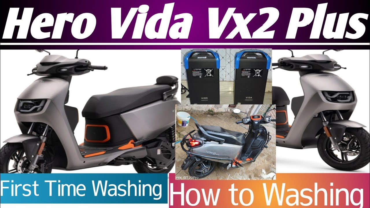 Hero Vida VX2 Plus EV Water Test - Boot Space Me paani Jayega ?? Is this Scooter safe during Washing